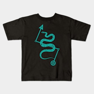 Pictish Serpent With Z Rod Kids T-Shirt